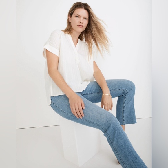 Madewell Beachy Oversized Shirt (xs-off white) - Picture 4 of 10